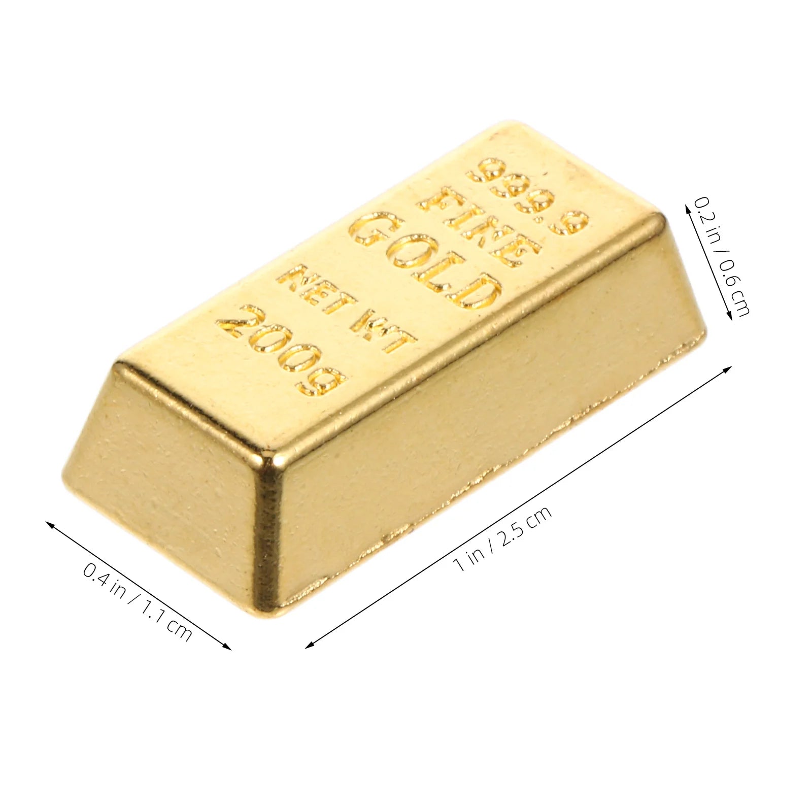 10 Pcs Mini Gold Bars Model House Accessories Layout Decorative Figurines Miniatures Props nament Bricks Simulation Gold