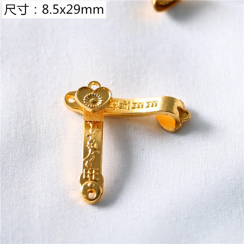 Dollhouse accessories miniature model mini ruyi gold ingot gold bar copper coin model ornament Dollhouse Living room Decor