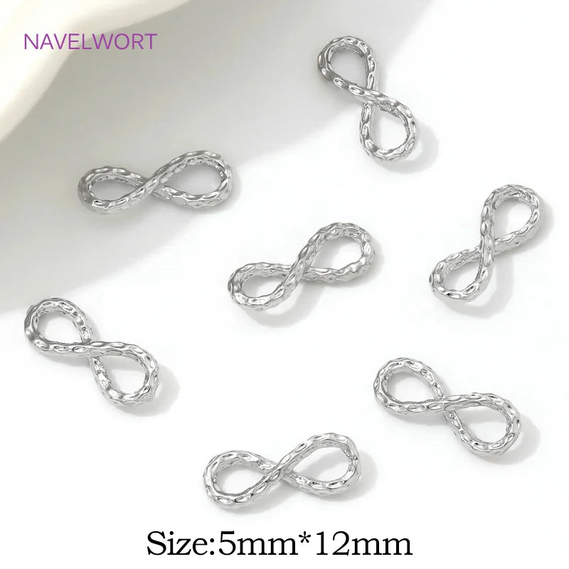 18K Gold Plated 8 Shape Bracelet Connector,Jewelry End Connectors,Brass Spacer Beads Bar Connector DIY Jewelry Making Supplies