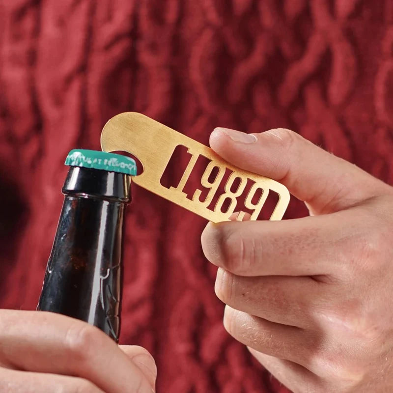 Custom Beer Bottle Opener Gold Stainless Steel Personalized Bottle Opener Name Bachelor Party Man Groomsmen Bar Mitzvah Gifts